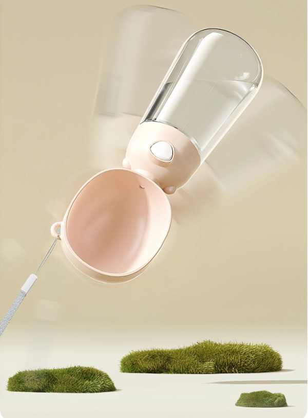 Portable Dog Water Bottle with Food Dispenser