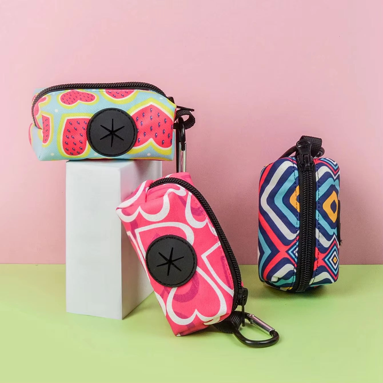 Vibrant Print Poop Bag Dispenser - Bags Sold Separately