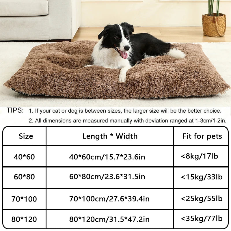 Cozy Plush Dog Bed - Various Sizes